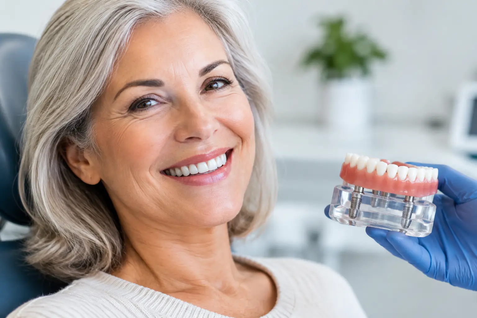 Implant Retained Dentures for a Secure Smile